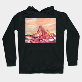 Matterhorn In Red Hoodie